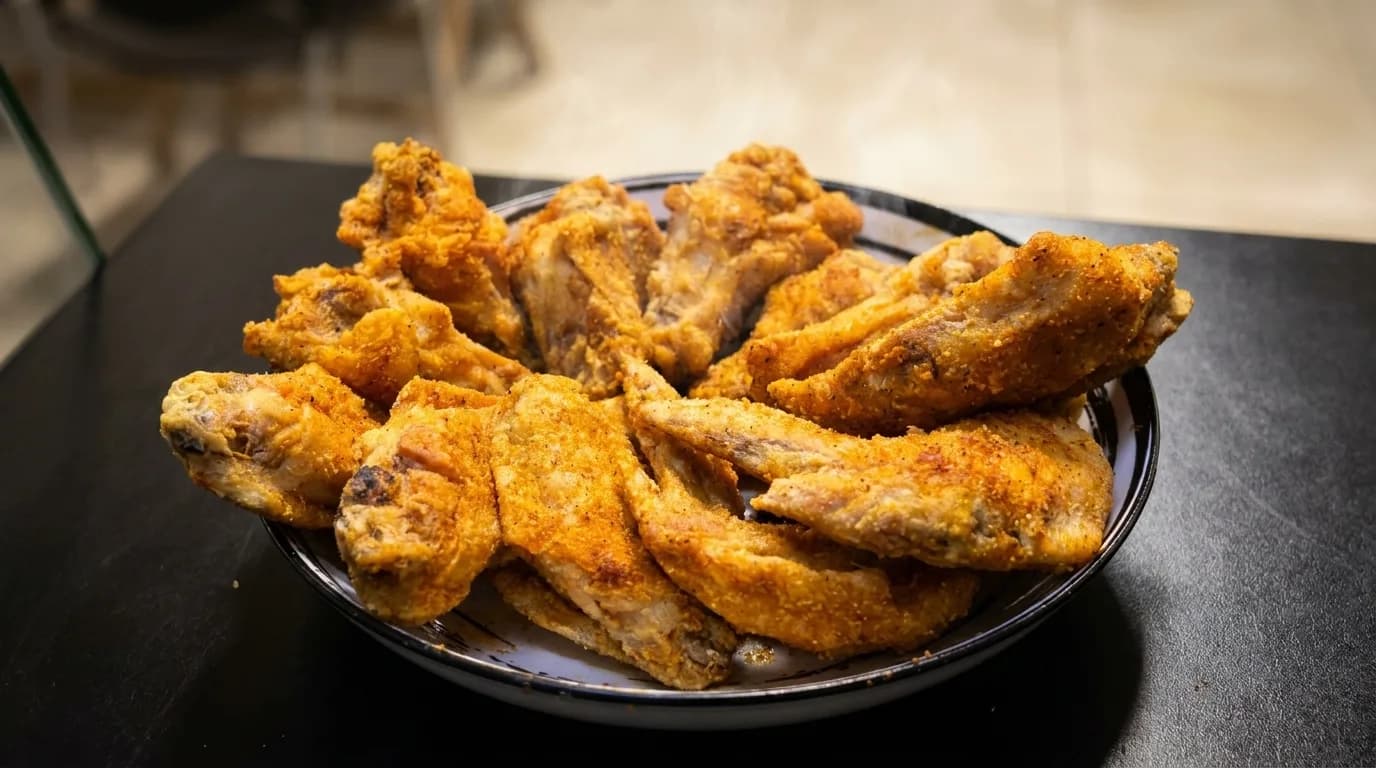 Crispy fried chicken wings served at 2Eat Restaurant